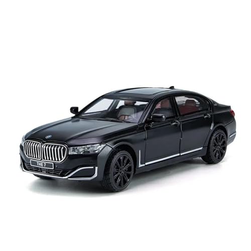 1 24 Für BMW DIE 7 760LI Simulation Diecast Metall Legierung Modell Auto Sound Licht Zurückziehen Sammlung Spielzeug Geschenke Druckgussmodelle Motorfahrzeuge(Schwarz) von DUEVEL