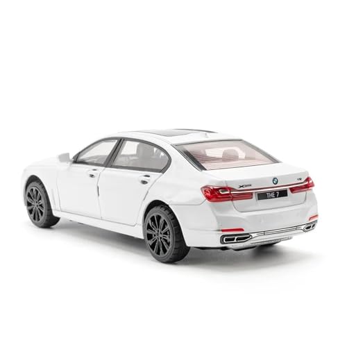 1 24 Für BMW DIE 7 760LI Simulation Diecast Metall Legierung Modell Auto Sound Licht Zurückziehen Sammlung Spielzeug Geschenke Druckgussmodelle Motorfahrzeuge(White) von DUEVEL