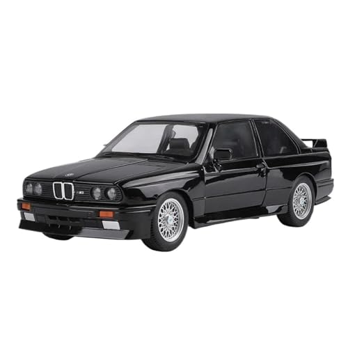 1 24 Für BMW M3 1988 Straßenauto Diecast Legierung Metall Modellauto Sammlerstück Hobby Dekoration Druckgussmodelle Motorfahrzeuge(Black with Box) von DUEVEL