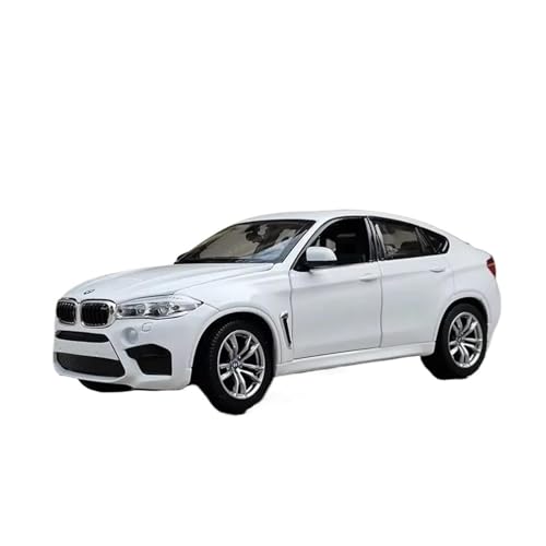 1 24 Für BMW X6M X6 SUV Legierung Sport Auto Modell Diecast Metall Fahrzeuge Auto Modell Simulation Sammlung Spielzeug Druckgussmodelle Motorfahrzeuge(White) von DUEVEL