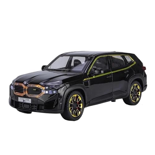 1 24 Für BMW XM SUV Legierung Auto Druckguss Spielzeug Fahrzeuge Auto Modell Auto Enthusiasten Dekorationen Geschenke Druckgussmodelle Motorfahrzeuge(Schwarz) von DUEVEL