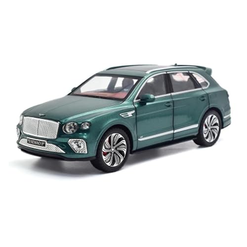 1 24 Für Bentayga SUV Legierung Luxy Auto Modell Diecast Metall Spielzeug Fahrzeuge Auto Modell Sound Und Licht Sammlungen Druckgussmodelle Motorfahrzeuge(Grün) von DUEVEL