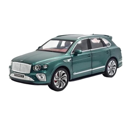 1 24 Für Bentley Bentayga SUV Automodell Druckguss Metall Spielzeugfahrzeuge Automodell Sound Und Licht Sammlung Geschenk Druckgussmodelle Motorfahrzeuge(Grün) von DUEVEL