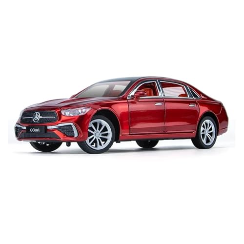 1 24 Für Benz C260 C-Klasse Legierung Auto Diecast Spielzeug Fahrzeuge Auto Modell Sound Und Licht Zurückziehen Auto Spielzeug Druckgussmodelle Motorfahrzeuge(Rot) von DUEVEL