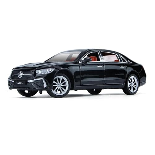 1 24 Für Benz C260 C-Klasse Legierung Auto Diecast Spielzeug Fahrzeuge Auto Modell Sound Und Licht Zurückziehen Auto Spielzeug Druckgussmodelle Motorfahrzeuge(Schwarz) von DUEVEL