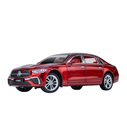 1 24 Für Benz C260L Diecast Metall Legierung Modell Auto Sound Licht Zurückziehen Sammlungen Spielzeug Geschenke Wohnkultur Druckgussmodelle Motorfahrzeuge(Rot) von DUEVEL