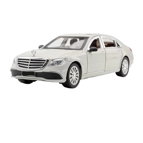 1 24 Für Benz E300L E-Klasse Starlight Headliner Legierung Automodell Diecast Metall Spielzeugfahrzeuge Sound Light Collection Druckgussmodelle Motorfahrzeuge(White) von DUEVEL