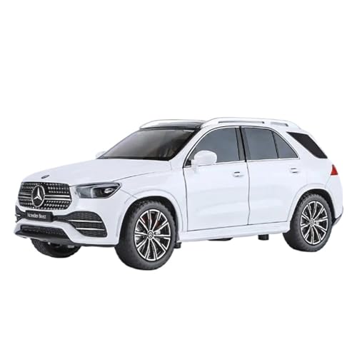 1 24 Für Benz GLE 350 300 450 Legierung Auto Modell Diecast Sound Und Licht Auto Modell Enthusiasten Sammlung Spielzeug Druckgussmodelle Motorfahrzeuge(White) von DUEVEL