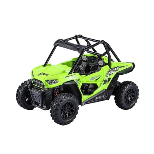 1 24 Für Bombardier ATV All Terrain Vehicle Legierung Modell Auto Spielzeug Druckguss Metall Casting Sound Und Licht Auto Spielzeug Druckgussmodelle Motorfahrzeuge(Grün) von DUEVEL