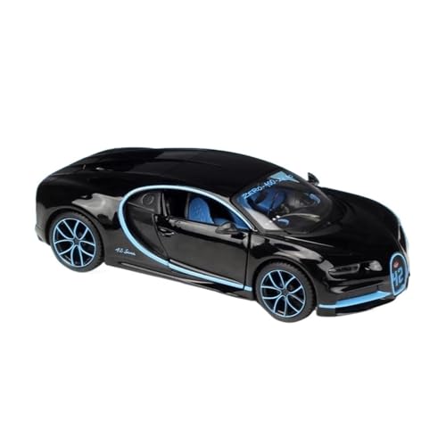1 24 Für Bugatti Chiron Simulation Legierung Sport Auto Modell Diecast Metall Fahrzeuge Sammlerstücke Dekoration Geschenke Druckgussmodelle Motorfahrzeuge(Schwarz) von DUEVEL