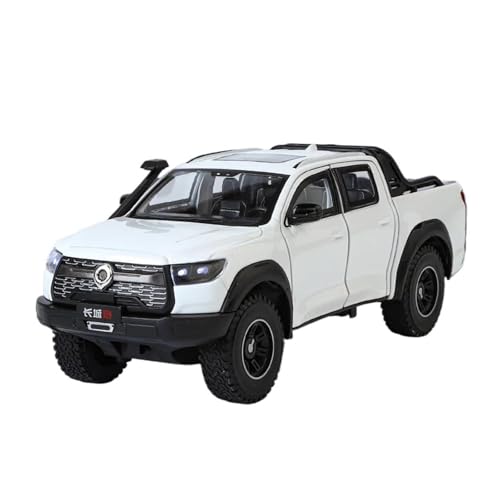 1 24 Für Chevrolet 454 SS Legierung Pickup Auto Diecast Metall Geländewagen Modell Simulation Sammlung Druckgussmodelle Motorfahrzeuge(White) von DUEVEL