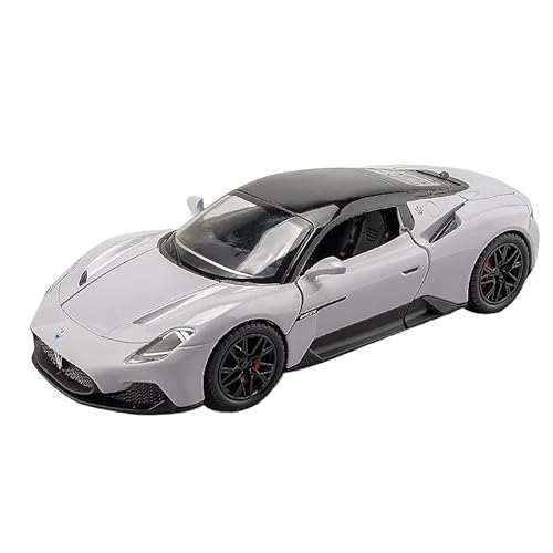 1 24 Für Druckguss Metall Maserati Mc20 Modell Legierung Auto Modell Kinder Auto Spielzeug Auto Sport Auto Ornament Junge Druckgussmodelle Motorfahrzeuge(Gray) von DUEVEL
