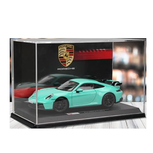 1 24 Für Druckguss-Porsche 911-Automodell GT3-Sportwagen-Legierungsmodellspielzeug-Erwachsenensammlungsanzeige Druckgussmodelle Motorfahrzeuge(Blau) von DUEVEL