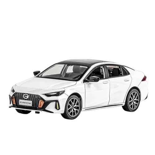 1 24 Für EMPOW 55 L Straßensportwagen-Modellspielzeug Mit Sound- Und Licht-Rückziehfahrzeugen Geschenk Für Jungen Druckgussmodelle Motorfahrzeuge(White) von DUEVEL