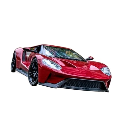 1 24 Für Ford GT 2017 Modell Auto Simulation Legierung Metall Spielzeug Auto Geschenk Sammlung Modell Spielzeug Druckgussmodelle Motorfahrzeuge(Rot) von DUEVEL