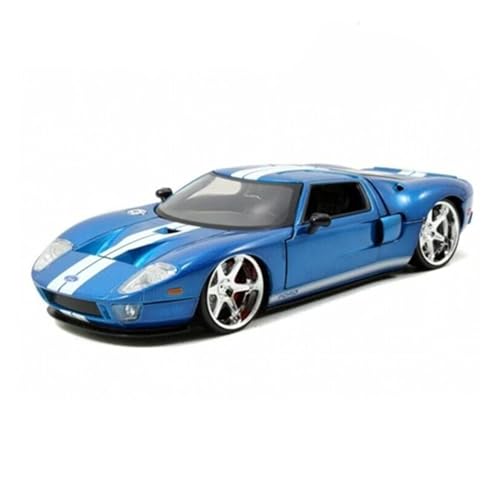 1 24 Für Ford GT Legierung Sportwagen Simulation Druckguss Metall Spielzeug Rennfahrzeuge Modellsammlung Druckgussmodelle Motorfahrzeuge(Blau) von DUEVEL