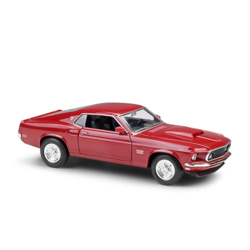 1 24 Für Ford Mustang 1969 Boss429 Simulation Alloy Car Fertigmodell Druckgussmodelle Motorfahrzeuge(Taglia unica) von DUEVEL