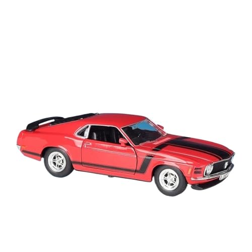 1 24 Für Ford Mustang Boss 302 Muscle Car Legierung Auto Druckguss Spielzeug Fahrzeuge Sammlung Auto Spielzeug Druckgussmodelle Motorfahrzeuge(Rot) von DUEVEL