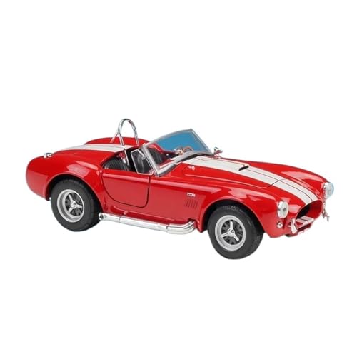 1 24 Für Ford Shelby Cobra 427 S/C 1965 Legierung Sportwagen Modell Druckguss Metall Oldtimer Fahrzeuge Modell Geschenke Druckgussmodelle Motorfahrzeuge von DUEVEL