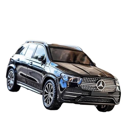 1 24 Für GLE GLE 350 300 450 Legierung Auto Modell Druckguss Spielzeug Geländewagen Modell Simulation Sound Und Licht Druckgussmodelle Motorfahrzeuge(Schwarz) von DUEVEL