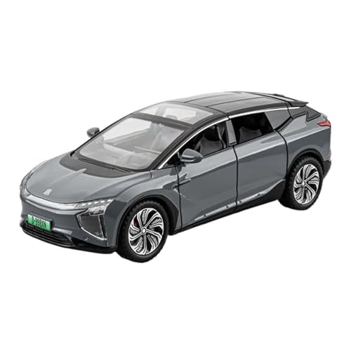 1 24 Für HiPhi X SUV Alloy New Energy Automodell Druckguss Metall Elektrofahrzeuge Automodell Sound Und Licht Druckgussmodelle Motorfahrzeuge(Gray) von DUEVEL
