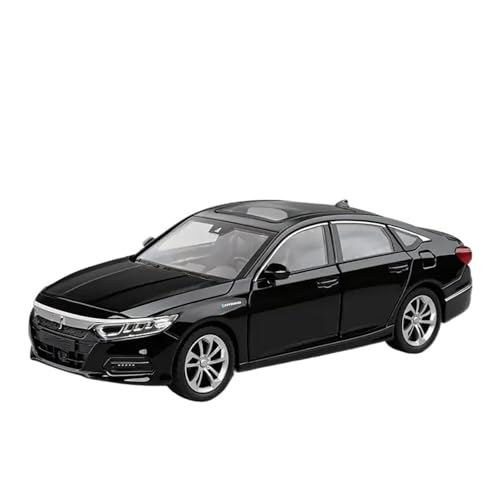 1 24 Für Honda Accord Legierung Auto Modell Sammlung Druckguss & Spielzeug Fahrzeuge Metall Auto Modell Hohe Simulation Sound Und Licht Druckgussmodelle Motorfahrzeuge(Schwarz) von DUEVEL