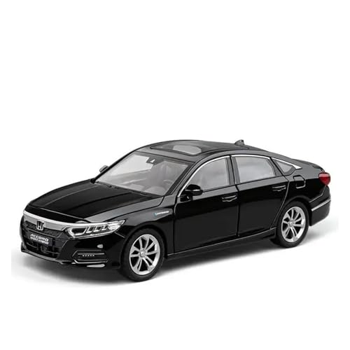 1 24 Für Honda Accord Legierung Automodell Druckguss & Spielzeugfahrzeuge Metallautomodell Sound- Und Lichtkollektionen Druckgussmodelle Motorfahrzeuge(Schwarz) von DUEVEL