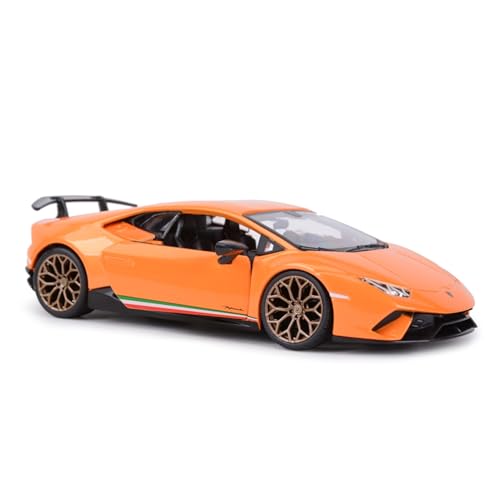 DUEVEL 1 24 Für Huracan Performante Orange Sportwagen Statische Die-cast Fahrzeug Sammlung Modell Auto Spielzeug Druckgussmodelle Motorfahrzeuge von DUEVEL