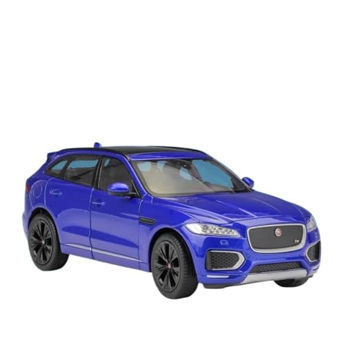 1 24 Für Jaguar F-Pace SUV Legierung Auto Druckguss Metall Spielzeugauto Modell Hohe Simulation Sammlung Druckgussmodelle Motorfahrzeuge(Blau) von DUEVEL