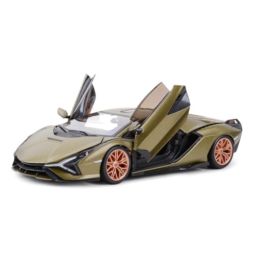 1 24 Für Lamborghini Sian FKP 37 Rot Sportwagen Statisch Die-cast Auto Modell Geschenk Sammlung Spielzeug Auto Druckgussmodelle Motorfahrzeuge(2) von DUEVEL