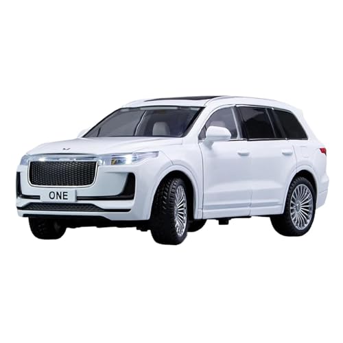 1 24 Für Leading IDEAL One SUV Metalldruckguss Legierung Spielzeug Autos Modelle Lastwagen Jungen Fahrzeuge Sammlerstücke Druckgussmodelle Motorfahrzeuge(White) von DUEVEL
