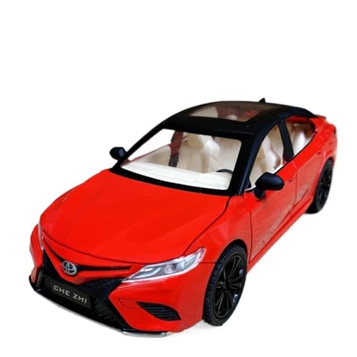1 24 Für Legierung Toyota Camry Auto Spielzeug Sound Und Licht Zurück Zu Simulation Sport Auto Serie Sammlung Ornamente Druckgussmodelle Motorfahrzeuge(Rot) von DUEVEL
