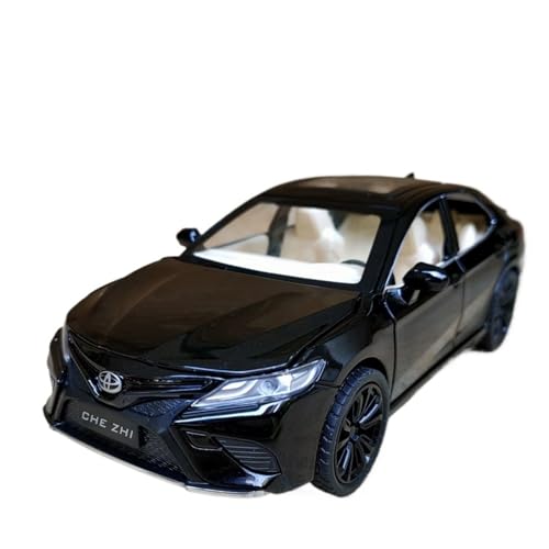 1 24 Für Legierung Toyota Camry Auto Spielzeug Sound Und Licht Zurück Zu Simulation Sport Auto Serie Sammlung Ornamente Druckgussmodelle Motorfahrzeuge(Schwarz) von DUEVEL