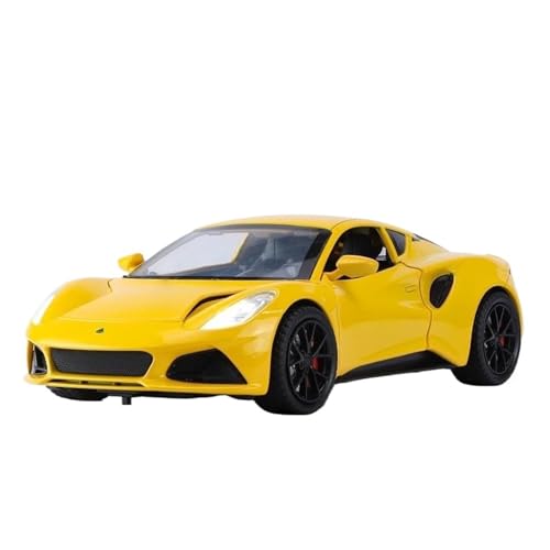 1 24 Für Lotus Emira Legierung Druckguss Spielzeug Auto Modell Sammlerstücke Geburtstagsgeschenk Auto Enthusiasten Druckgussmodelle Motorfahrzeuge(Yellow) von DUEVEL