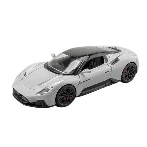 1 24 Für Maserati MC20 Sport Legierung Autos Spielzeug Druckguss Fahrzeuge Metall Modell Auto Dekoration Simulation Auto Spielzeug Druckgussmodelle Motorfahrzeuge(Gray) von DUEVEL