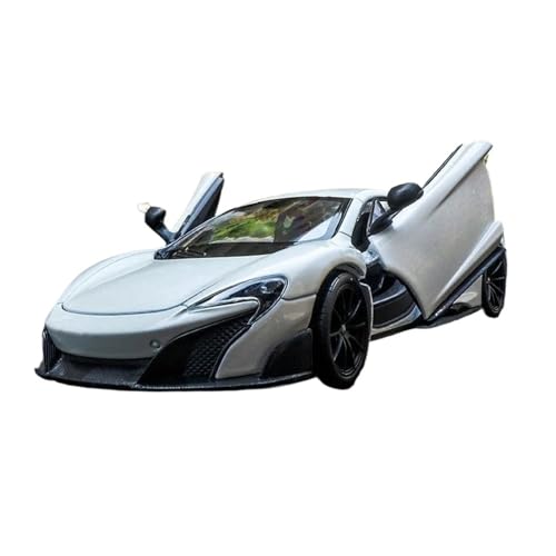 1 24 Für McLaren 675LT Super Run Auto Dekoration Sammlung Geschenk Spielzeug Druckguss Modell Spielzeug Druckgussmodelle Motorfahrzeuge(White) von DUEVEL