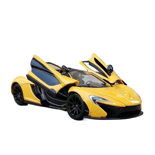 1 24 Für McLaren P1 Legierung Sport Auto Modell Diecast Metall Spielzeug Rennwagen Supercar Modell Sammlung Spielzeug Geschenk Druckgussmodelle Motorfahrzeuge(Yellow) von DUEVEL