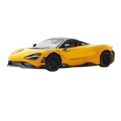 1 24 Für Mclaren 765LT Hohe Simulation Diecast Auto Metall Legierung Modell Auto Spielzeug Sammlung Geschenke Druckgussmodelle Motorfahrzeuge(Yellow) von DUEVEL