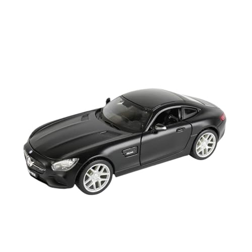 1 24 Für Mercedes AMG GT Sportwagen, Statische Druckgussfahrzeuge, Sammlerstück, Modellauto-Spielzeug Druckgussmodelle Motorfahrzeuge(Schwarz) von DUEVEL