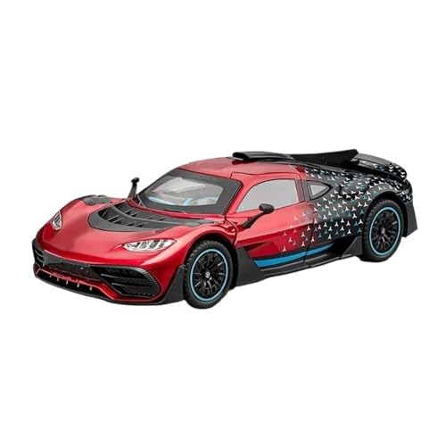 1 24 Für Mercedes-Benz AMG ONE Collectibles Super Racing Legierung Druckguss Automodell Mit Sound & Licht Druckgussmodelle Motorfahrzeuge(Blau) von DUEVEL