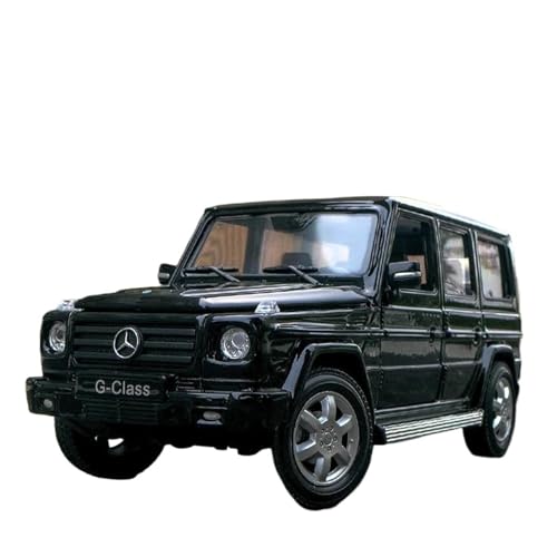 1 24 Für Mercedes Benz G-Klasse SUV Legierung Auto Diecast Metall Geländewagen Modell Simulation Spielzeug Druckgussmodelle Motorfahrzeuge(Schwarz) von DUEVEL