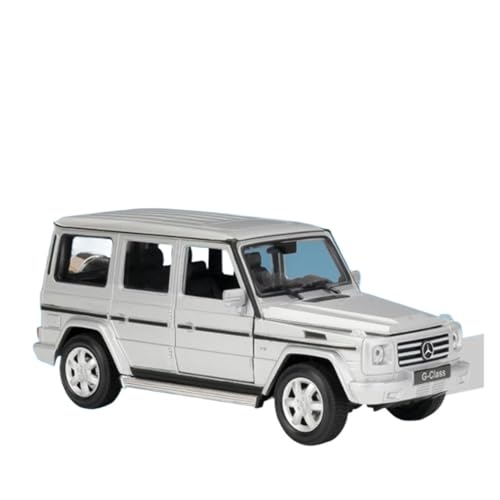 1 24 Für Mercedes Benz G-Klasse SUV Legierung Auto Diecast Metall Geländewagen Modell Simulation Spielzeug Druckgussmodelle Motorfahrzeuge(White) von DUEVEL