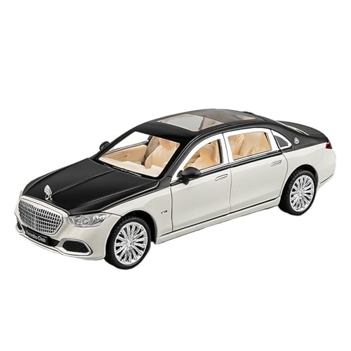 1 24 Für Mercedes-Benz S680 Legierungsautomodell Maybach Limousine Spielzeugauto-Sammlung Ornamente Druckgussmodelle Motorfahrzeuge(Schwarz) von DUEVEL