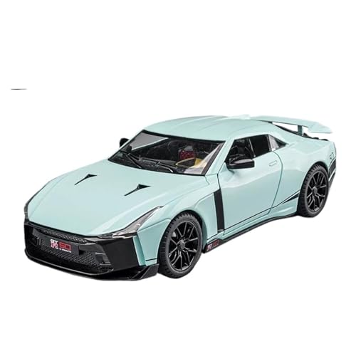 1 24 Für Nissan GTR50 Legierung Diecast Fahrzeuge Metall Auto Modell Sammlung Auto Enthusiasten Geschenk Ornamente Druckgussmodelle Motorfahrzeuge(Grün) von DUEVEL