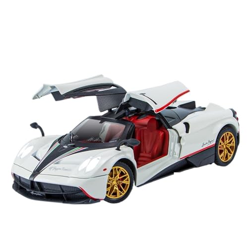 1 24 Für Pagani-Automodell Aus Druckguss Windigo Automodell Windgott Legierung Sammlung Sportwagen Spielzeugauto Druckgussmodelle Motorfahrzeuge(White) von DUEVEL