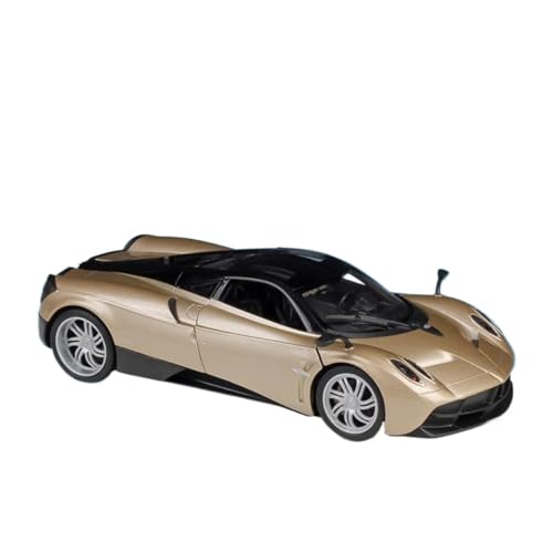 1 24 Für Pagani Huayra Legierung Sportwagen Diecast Metall Rennwagen Modell Sammlung Simulation Spielzeug Druckgussmodelle Motorfahrzeuge(Gold) von DUEVEL