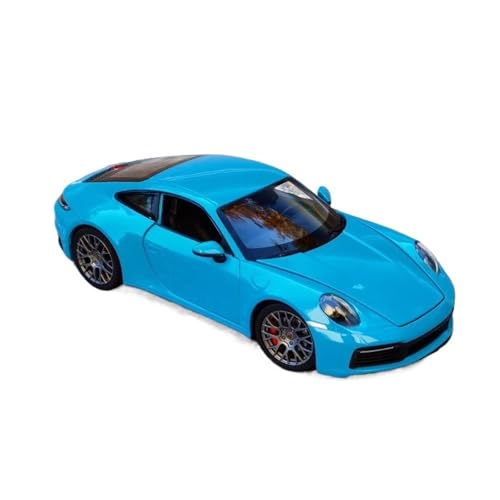 1 24 Für Porsche 911 Carrera 4S Legierung Sport Auto Modell Gießt Druck Metall Spielzeug Fahrzeuge Simulation Modell Auto Sammeln Druckgussmodelle Motorfahrzeuge(Blau) von DUEVEL