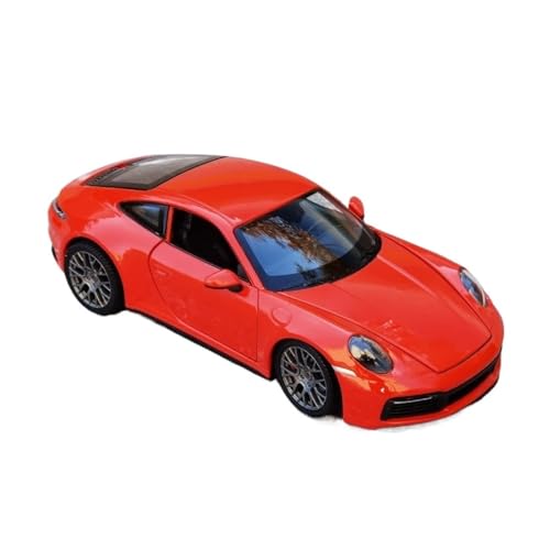 1 24 Für Porsche 911 Carrera 4S Legierung Sport Auto Modell Gießt Druck Metall Spielzeug Fahrzeuge Simulation Modell Auto Sammeln Druckgussmodelle Motorfahrzeuge(Rot) von DUEVEL