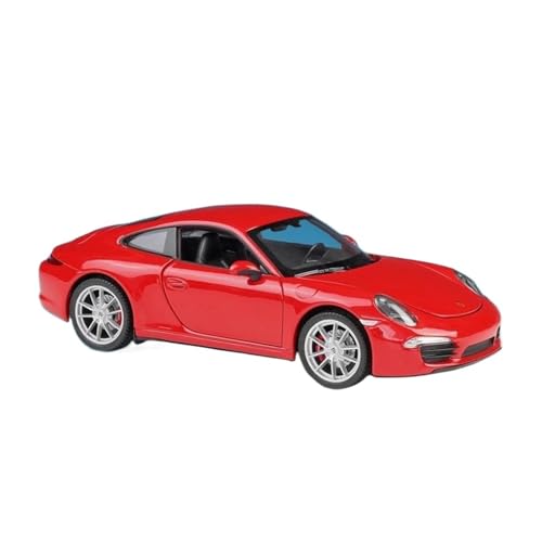 1 24 Für Porsche 911 Carrera S Legierung Sportwagen Modell Diecast Metall Spielzeug Rennwagen Modell Simulation Sammlungen Druckgussmodelle Motorfahrzeuge(Rot) von DUEVEL