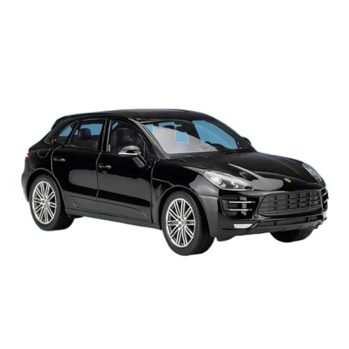 1 24 Für Porsche Macan Turbo SUV Legierung Auto Modell Diecast Metall Spielzeug Fahrzeuge Auto Modell Sammlung Spielzeug Geschenk Druckgussmodelle Motorfahrzeuge(Schwarz) von DUEVEL